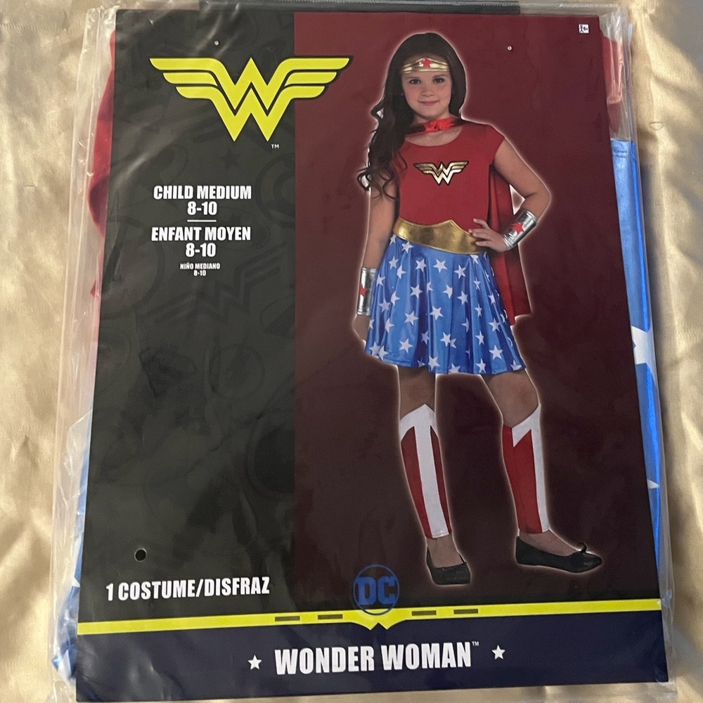 DC Wonder Woman Costume for Kids - Red, Blue, White